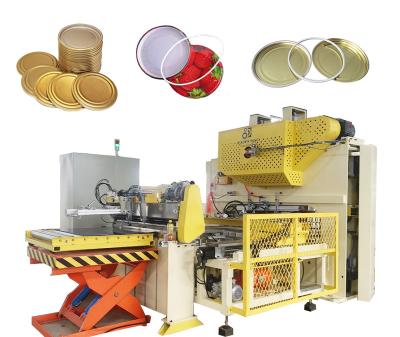 China CALL OP twist. Food SKO Metal Off Cap Making Machine Production Line for sale