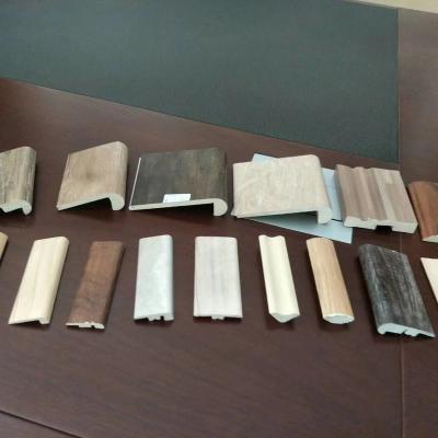 China Modern T-molding Upholster Concave Line Quarter Round End-cap Stair Nosing Laminate Flooring Accessories for sale