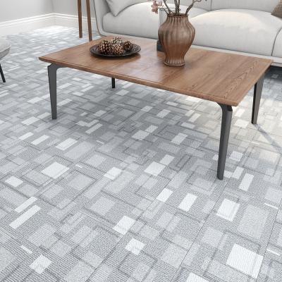 China Modern spc floor luxury waterproof and flame retardant SPC vinyl waterproof woven stone plastic compound for sale