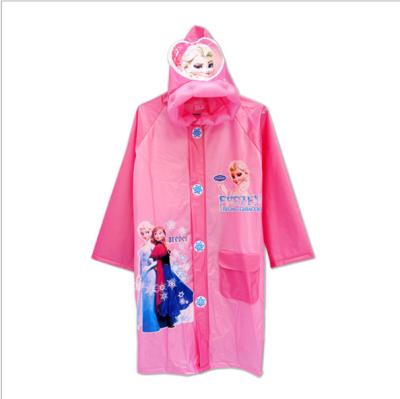 China Handsome Jacket 100% Kids Raincoat Polyester Raincoat Fashion PVC Hooded Raincoat For Kid Cover School Bag for sale