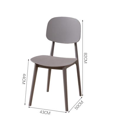 China Eco - Friendly Plastic Chair Ins Style Colorful Dining Chair Living Room Balcony Patio Chair for sale