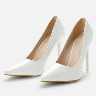 China Fashion Trend In Stock Wholesale Popular Pointed Toe Women Pumps Shoes Fashion Ladies Black Stiletto High Heels Sandals for sale