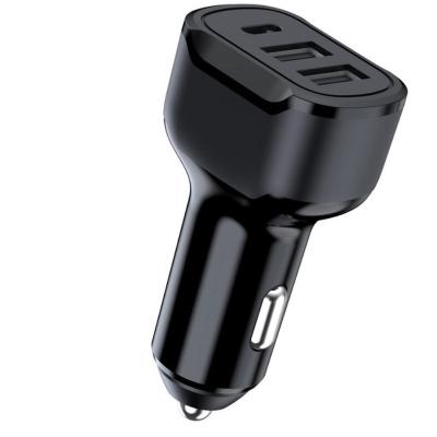 China New New PD+2.4A Dual USB 30W China-chic three-port car charger for sale