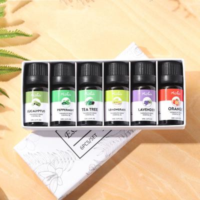 China Skin Revitalizer OEM/ODM Aceites 10ml 6 Flavors Oil Organic Aromatherapy Essential Oil Set Wholesale for sale