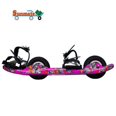 China New Design Colorful Plastic All Terrain Street Sand Grass Deck 2 Wheel Plastic Skateboard Longboard for sale