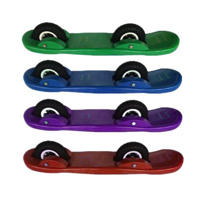 China Factory Price Colorful Plastic Deck Rubber Tire Longboard Sand Lawn Mountain 2 Wheel Skateboard for sale