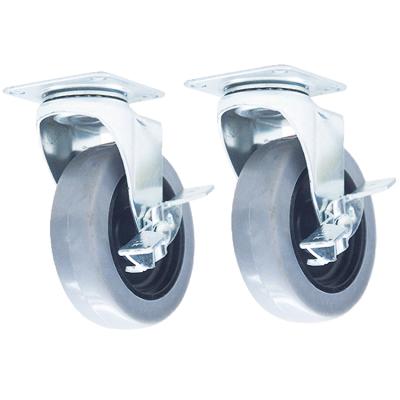 China China Medium Duty Quality 2 3 4 5 6 Inch Medium Duty Brake TPR Caster Side Wheel for sale