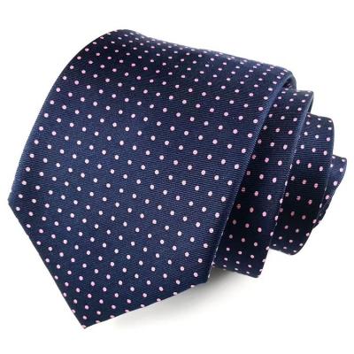 China 100% Silk Hai Bei Printing Series Navy Blue With Pink Twill Silk Fabric Mens Ties High Quality Handmade Silk Ties for sale