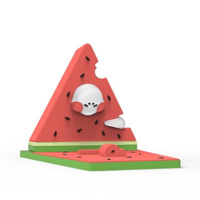 China 2022 Creative Adjustable Hot Selling Mobile Phone Holder Summer Watermelon Cartoon Fruit Mobile Phone Base From Amazon for sale