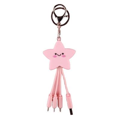 China Portable Cute 3In1 Charging Cable Fast Charger Cable Custom Cute Charging Cable for sale