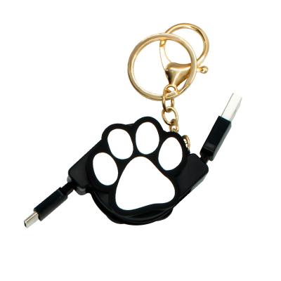 China Cute Custom Promotional Gift Usb Charging Type C Cable Retractable Charger Cable For Mobile Phones for sale