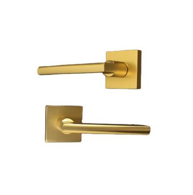 China Latest Contemporary Luxury Wooden Door Handle Zinc Alloy Design Modern Internal Door Handle for sale