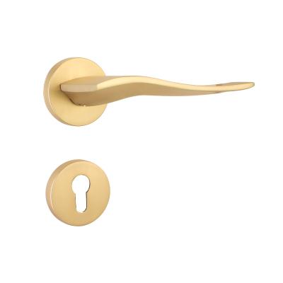 China Good quality contemporary wholesale cylindrical zinc alloy door handle gold pull handle for sale