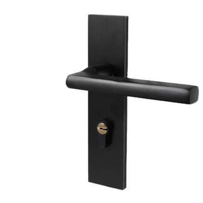 China New design contemporary high quality european style aluminum metal black door handles with low price for sale