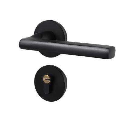 China Low Prices Contemporary Doors Handle Aluminum Sliding European Door Handle Lock With Handle And Key for sale