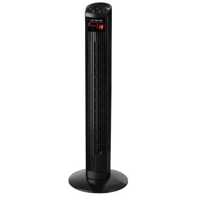 China led display wifi tower and pedestal fans with tuya remote control arrangement 36 inch pedestal tower fan for sale