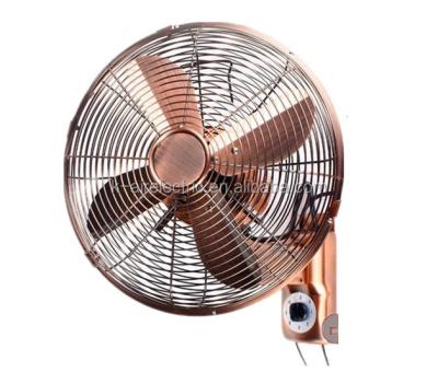 China Design Wall Mount Fan Full Swing 16inch Swing Cage Bentley Nickel, Deluxe Decorative II Brushed Ideals For Indoor And Outdoor Use 50 Metal OEM for sale