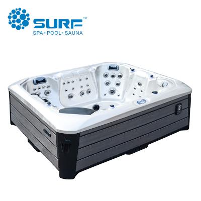 China New Design Multifunctional Acrylic Family Freestanding Tub Large Swim Spa for sale