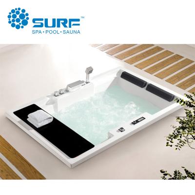 China Freestanding Luxury Double Person Bathtub Lover Built-in Bathtub SF5C005 for sale