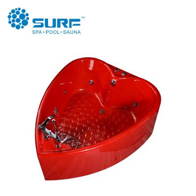 China Heart Free Shape Color Acrylic Bathtubs (SF9C1011) for sale