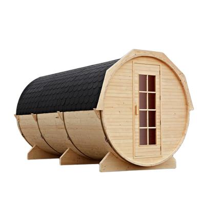 China New design hot outdoor sauna cabin computer control panel sale dry sauna with Canadian wood hemlock outdoor wet dry sauna for sale