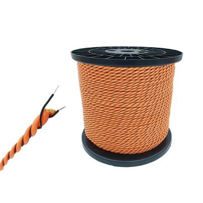 China Conductive Polyethylene + Alloy Wire 6mm Water Leakage Detector Water Leakage Sensor 2 Cores Drip Sense Cable Liquid Level Detection Wire Flood Smelling Rope for sale