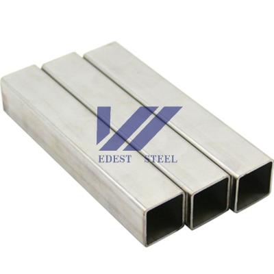 China 100x50x5mm 180# HL Stainless Steel Box Section SS 304 Welded Pipe Rustproof for sale