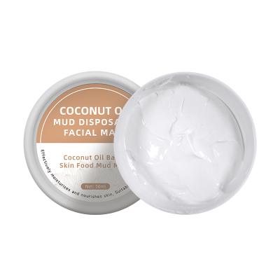 China Anti-Wrinkle OEM Private Label Cleansing Cucumber Face Clay Face Mask Collagen Coconut Mud Clay Facial Mask for sale