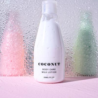 China Wholesale QQLR Private Label Brightening Body Whitening Lotion Coconut Body Lotion Moisturizing Soften Skin Cream Anti Drying for sale