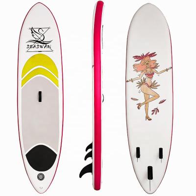 China New Style Unisex Durable Double Side Layer Drop Stitch PVC Stand Up Paddle Board Inflatable SUP for sale