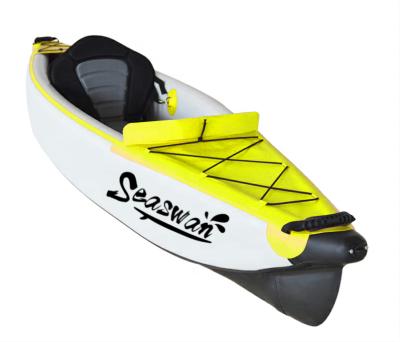 China Inflatable drop stitch cloth sales on single seat kayak with drop stitch kayak for sale