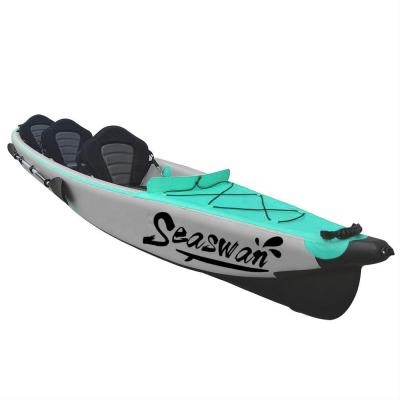 China Cheap Drop Stitch Fabric Inflatable Kayak Used Fishing Sale For Outdoor for sale