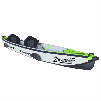 China Best Selling Drop Stitch Fabric Inflatable Drop Stitch Kayak 2 Person With Standard Accessories for sale