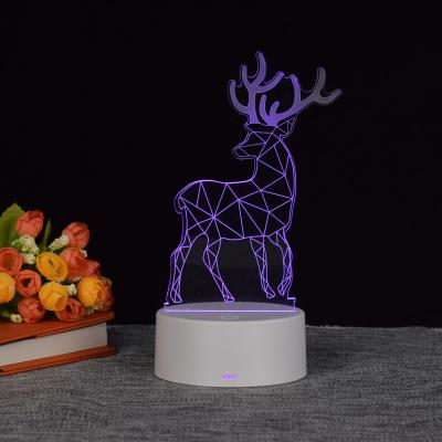 China 2020 New Room Lamp 3D Small Acrylic Night Light Table Lamp Customized for sale