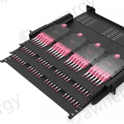 China MPO patch panel 1U 144C lichtgewicht ABS Te koop