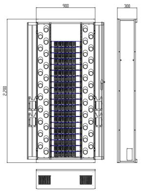 China DA-ODF 960F Glasfaserverteilungsrahmen zu verkaufen