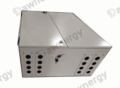 China 2 Cold Roll Steel 24F PLC Fiber Optic Distribution Boxes For Indoor Wall Mounting for sale