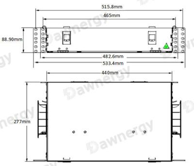 China Gemaakt van kunststofvezel Splice Tray Qty 1pc Te koop