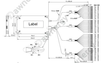 China C21~C60 Módulo de Multiplexagem de Divisão de comprimento de onda WDMDM de banda de passagem gaussiana à venda