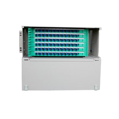 China 19 Inch Fixed Type 72 Cores SCUPC 3U Fiber Optic Distribution Unit for sale