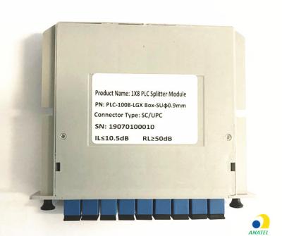 China 1x16 Plug-in Type SC UPC Fiber Optical PLC Splitter for sale