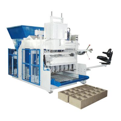 China JH-12A Building Material Stores Mobile Walking Hydraulic Brick Making Machine, Hollow Brick Machine Cement Brick Machine for sale