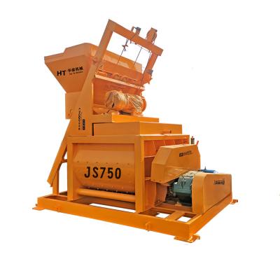 China Building Material Stores Js750 Low Cost Twin Shaft Harga Building Make Mobile Electric Concrete Mixer for sale