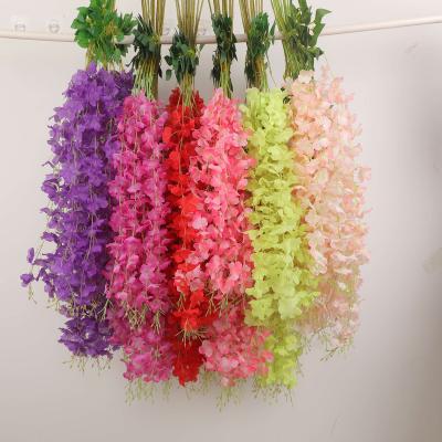 China Wedding the finest factory price wedding decoration artificial flower false ceiling directly supply the long stem wedding ceiling flower for sale