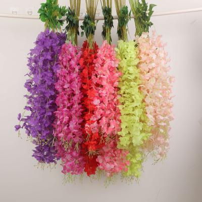 China Wedding New Design Wholesale For Wall Decoration Competitive Price Flowers Artificial Wisteria Branches for sale