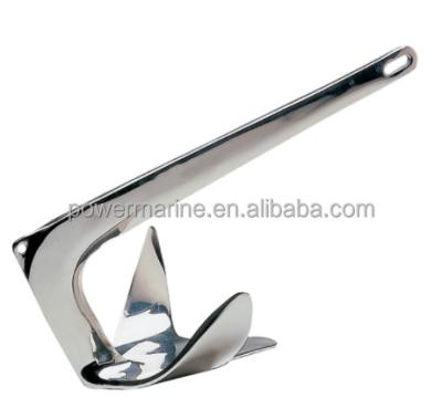 China 316 Stainless Steel Marine Anchor Bruce Claw Boat Anchor Stainless Steel Boat Anchor for sale