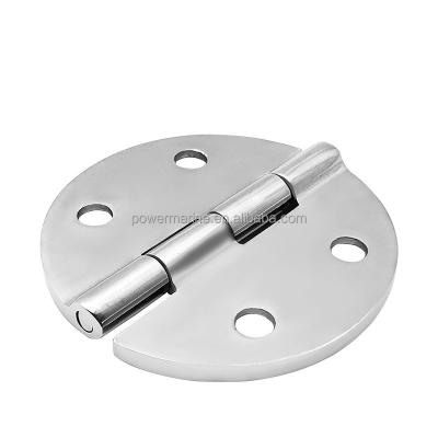 China Factory Outlet 316 Stainless Steel Mirror Polished Casting Hinge For Yacht 65mm*65mm for sale