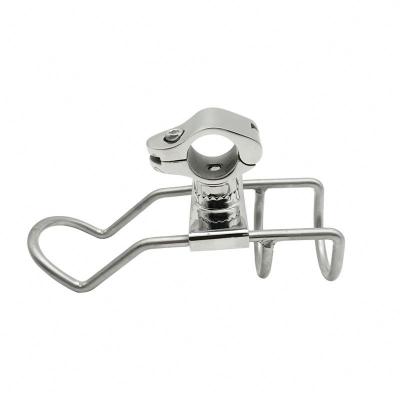 China 316 Stainless Steel Marine Hardware AISI316 Stainless Steel Boat Fishing 360 Degree Clamp-on Rod Holders for sale