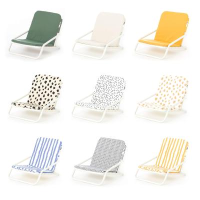 China Customized Aluminum Beach Chair Contemporary Logo Canvas Outdoor Metal Folding Easy Portable Lightweight for sale