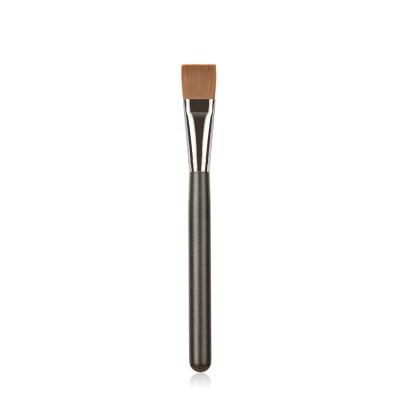 China Smudge Brush 1PC Square Head BB Cream Liquid Slim Flat Base Sweep Professional Wood Handle Synthetic Fiber Tool Mask Cosmetic Brush for sale